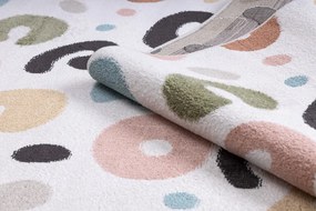Dywany Łuszczów, Detský kusový koberec Fun Spots cream, 200x290, viacfarebná, detská izba