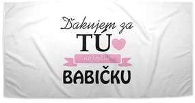 Sablio Uterák Ďakujem za tú najlepšiu babičku - 30x50 cm