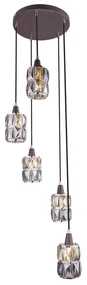 Globo 15761-5 - Krištáľový luster na lanku WOLLI 5xE14/40W/230V GL5354