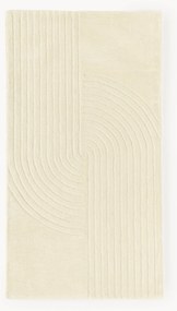 Ručne tuftovaný vlnený koberec's reliéfnou štruktúrou Mason
