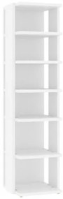 vidaXL Skrinka na topánky biela 25x27x102 cm drevotrieska-
