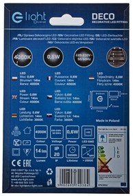 Schodiskové LED svietidlo Deco, 1x LED 0,6w, 4000k, s