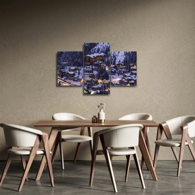 Obraz - horské zimné mestečko (90x60 cm)