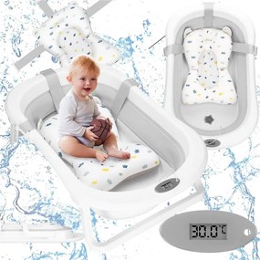 Skladacia vanička 40 L SPRINGOS SB0060 - sivá