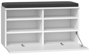 Botník (skrinka na topánky) Reclemos 1 (biela). Akcia -23%. Vlastná spoľahlivá doprava až k Vám domov. 1132593