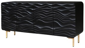 Dizajnová komoda Gavrilla 160 cm čierne mango