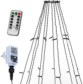 VOLTRONIC Svetelná reťaz v tvare kužeľa 360LED studená biela