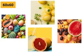 Set obrazov chutné ovocie