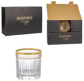 BOHEMIA PRESTIGE DORATO POHÁR 360ML SADA 6 KS