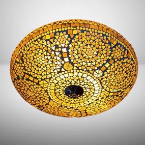 Orient stropná lampa stropnica mozaika Melon AMBER Ø38