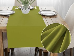 Biante Zamatový behúň na stôl SV-032 Svetlo zelený 45x140 cm