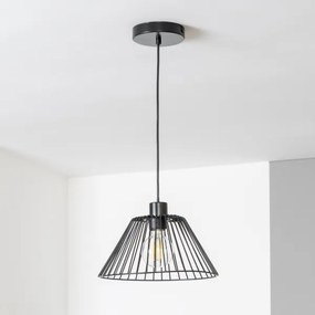 Brilagi - LED luster na lanku CERIA WIRE 1xE27/40W/230V priemer 30 cm čierna