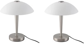 Livarno home Stolná LED lampa s dotykovou funkciou (kupolový tvar), 2 kusy  (800011130)