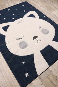 Koberec SKANDI KIDS A1096A modrý / krémový