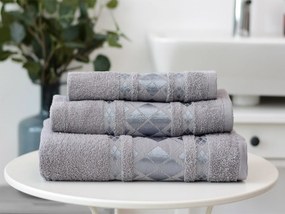 XPOSE® Darčekový set uterákov - sivý 3ks