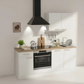 Kuchynská linka Naturel 195x60x91 cm pieskova prava, 1 ks