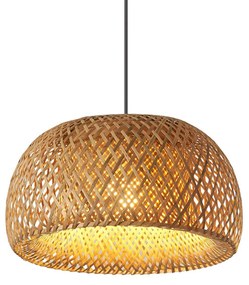 Toolight - stropné svietidlo z prírodného bambusu E27 60W APP886-1CP, hnedá, OSW-05246