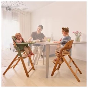 Lionelo - Detská jedálenská stolička 3v1 MEGAN Green Wood