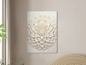 drevko | Mandala na stenu Biely kvet pokoja