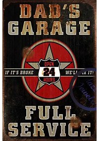 Ceduľa Dads Garage - Full service
