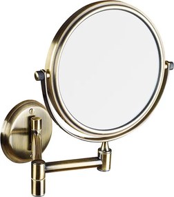 Bemeta Design RETRO bronz: Kozmetické zrkadlo, ø 140 mm, obojstranné - 106101697