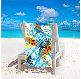 Plážový set SUMMER FRESH – osuška 100×180 cm a pončo 80×145 cm, farebný