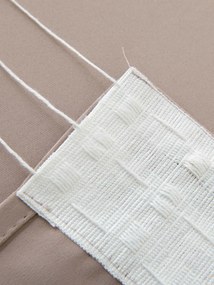 Blackout závesy Elias cappuccino – 140 × 250 cm (2 ks) - riasiaca stuha