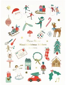 Meri Meri Vianočné nálepky Mixed Icon Christmas – 10 hárkov