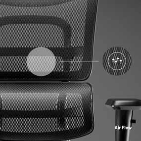 Kancelárska ergonomická stolička Diablo V-Master, čierno-šedá