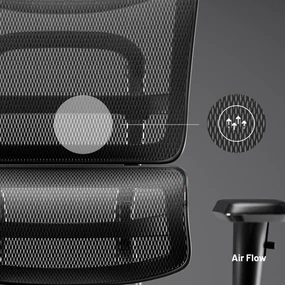 Kancelárska ergonomická stolička Diablo V-Master, čierno-šedá