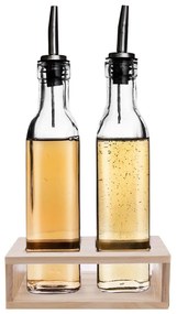 Orion Sklenené fľaše na ocot/olej v stojane