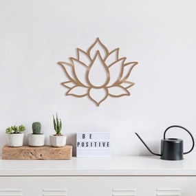 Nástenná dekorácia v zlatej farbe Wallity Lotus