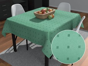 Biante Dekoračný štvorcový obrus PM-023 Štvorčeky na svetlo zelenom 70x70 cm
