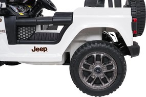 Ramiz Jeep Wrangler Rubicon LIFT elektrické autíčko pre deti biele