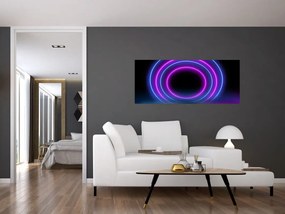 Obraz farebných kruhov (120x50 cm)