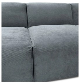 Sivá menčestrová rohová pohovka (pravý roh) Sting – Scandic