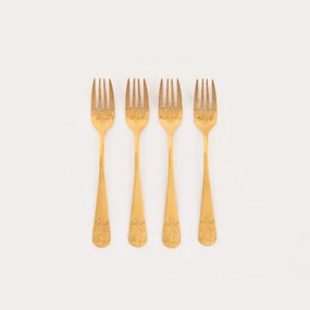 Súprava dezertných vidličiek REGALIA zlatá (4ks) 763786