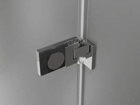 Mexen Lunar-F Duo, skladací sprchový kút 100 x 80 cm, 8mm číre sklo, chrómový profil, 836-100L-080P-01-00