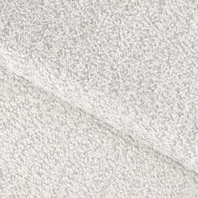 Krémovobiela rozkladacia/s úložným priestorom pohovka z textílie buklé ľavý roh 223 cm Fabillo – ELTAP