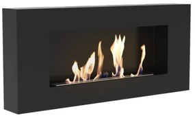 Kratki DELTA/FLAT/TUV - Nástenný BIO krb DELTA/FLAT 40x90 cm 1,5kW čierna