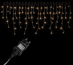 VOLTRONIC svetelný dážď 5 m, 200 LED, teplá biela