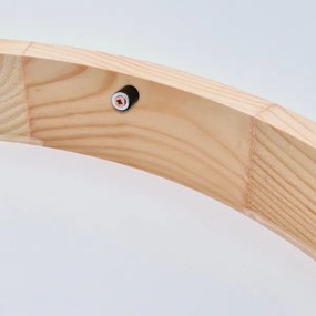 Stropné svietidlo NATURAL SLIM 2xE27/60W/230V ø 37 cm borovica