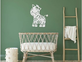 drevko Detská nálepka na stenu Zebra Rozmer obrazu: 40,5 x 32,5 cm, Farba dekorácie: Čierna