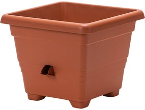 Plastia kvetináč samozavlažovací Bergamot - 35x35 cm teracota, 35 x 35 cm