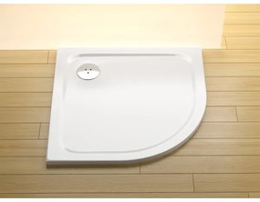 Ravak XA244401010 - štvrťkruhová sprchová vanička ELIPSO 80x80 cm biela