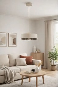 Brilagi - Závesný luster na lanku SPRING 1xE27/60W/230V pr. 30 cm béžová/zlatá