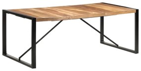 Jedálenský stôl 200x100x75 cm masívne drevo so sheeshamovou úpravou