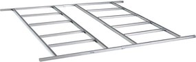 Základňa BBSH-ZDB9 pre záhradný domček BestBerg ZDB-9 / 252 × 264 cm / oceľ / strieborná