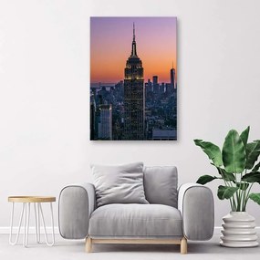 Gario Obraz na plátne Empire State Building pri západe slnka Rozmery: 60 x 90 cm