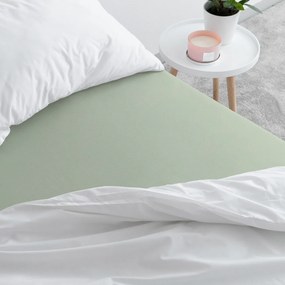 Goldea jersey elastická plachta - šalviová 90 x 200 cm
